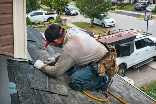 Professional Gutter Repair And Installation technician working in Vauxhall, NJ